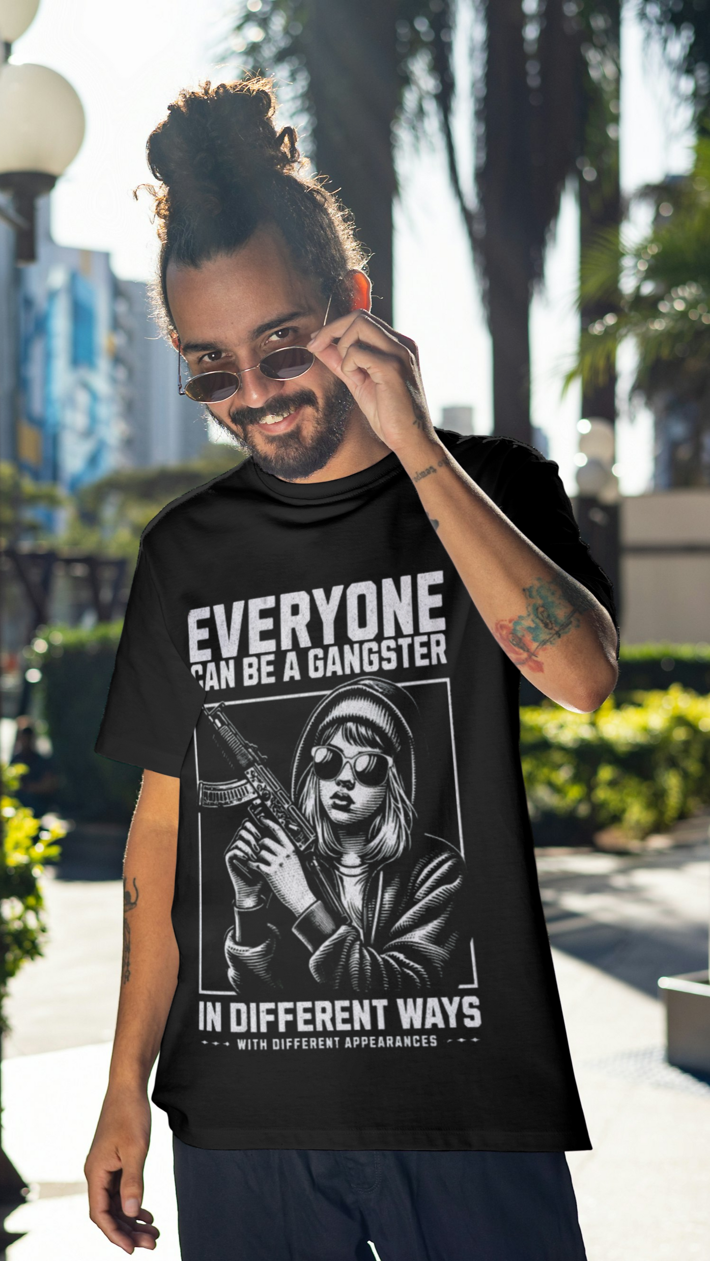 EVERYONE CAN BE A GANGSTER – Oversized Streetwear Tee