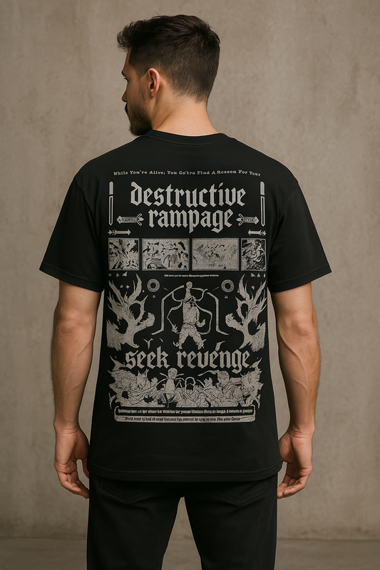 NARUTO :  DESTRUCTIVE RAMPAGE | Unisex Oversized Streetwear